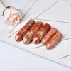 Decorative Figurines Objects & Natural Crystal Point Red Unakite Quartz Healing Energy Stone Reiki Hexagonal Obelisk Tower Home Decoration