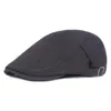 Berets Men Classic Driving Golf Cap Solid Color Adjustable Casual Sboy Hat HATCS0325Berets