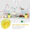 Party Decoratie 4 stks Plastic ananasbekers met rietjes Home Decor Hawaiiaanse Favorsparty