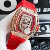 Luxury Mens Mechanical Watch Richa Milles Rm052 Swiss Movement Rubber Watchband Wristwatches 8rgv