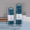 350ml/480ml 304 Stainless Steel Mugs with Handle Customizable Logo Double Layer Vacuum Insulation Cup Insulated Water Bottle Thermal Sublimation Mug ZL0962-2