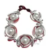Charm Bracelets Yisheng Alloy Bead Bracelet Silver Clasp Fashion With Logo Wholesale 2022 European Gift BraceletCharm