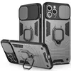 Slide Armor stötsäkra telefonfodral för iPhone 12 11 Pro Max XR XS Max X 7 8Plus 13 Magnet Ring Holder Back Cover7542080