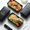 Lunch Box for Kids Food Container Double Microwave Japan Bento Storage Portable School Picnic Set box 1200ml Y200429