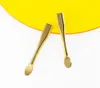 Factory Spoons Mini Curved Cosmetic Scoop Makeup Mask Plastic Spoon Scoops for Mixing and Sampling (Multi-color) KD1