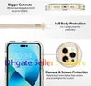 Clear Phone Cases For Iphone 14 14 Pro Max Three Layers Heavy Duty Shockproof Protection Case