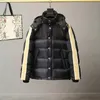 Ner jackor parka kvinnor svart puffer jacka huva premium casual utomhus vinter varmt förtjockad blixtlås khaki bruna designer rockar för manlig kvinnlig fogjacka