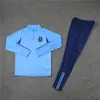 22-23 Argentina Tute da uomo ricamate con badge Abbigliamento sportivo per il tempo libero Abbigliamento da esterno Camicia da allenamento sportivo