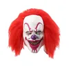 Party Masks Red Eye Latex för Halloween Cosplay Clown Face Cover Headgear Adult 220826