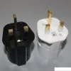 Европейский Euro Eu Schuko PIN-код в UK Plug Adapter Travel Adapter преобразователь преобразователя передней загрузки плоский / круглый розетки