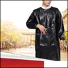 Aprons Home Textiles Garden Ll Leather Long Sleeve Cooking Baking Waterproof Oil-Proof Kitchen Restaurant For Wom Ot8Ym
