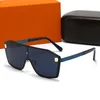 Designer de mode lunettes de soleil femmes tendance bleu royal hommes métal cadre une pièce lunettes de conduite plage polyvalent cadre noir or bord décontracté