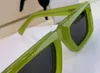 Prostokątne okulary przeciwsłoneczne dla mężczyzn Greendark Grey Cool Mens Glasses Ochrona UV Eyewar z pudełkiem 9716905