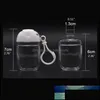Packing Bottles Office School Business Industrial Pc 30Ml Empty Hand Sanitizer Travel Small Size Holder Hook Keychain Carriers White Cap R