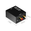 Câbles de convertisseur audio numérique vers analogique Fibre optique Signal coaxial Toslink 2 Décodeur audio RCA R / L Adaptateur amplificateur SPDIF ATV DAC