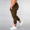 Joggers Sweatpants Men Autumn Casual Pants Gym Fitness Cotton Sportswear Trousers Male Multi-pocket Cargo Training Trackpants