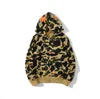 Moda uomo squalo felpa con cappuccio Ricamo Adolescente Blu Rosa Balneazione Nero APE Maschio Marea Coppie da uomo camouflage Drake Ovo Giacche S-3XLYEBC