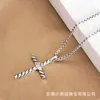 Necklace Fashion Necklaces Dy Ladies Men Cross Punk Women Pendant Popular Inlaid Design Imitation Diamond Jewelry Anniversary Valentine's Day Gift AW27