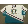 Anpassade vintage mäktiga tröjor personalisering Ice Hockey Jersey sydde valfritt namnnummer S-XXXXL