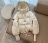 Women Hooded Dow Parkas Cotton Jacket Coat Parka Jackets Fashion Women Winter Overcoat Down Black and White