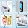 Portable Countertop Ice Maker Machine For Crystal IceCubes In 48 Lbs/24H With Ice Scoop Home Use