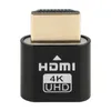 Anslutningar HDMI-kompatibel virtuell displayadapter med LED-instruktion 4K Dummy Cheat Virtual Plug 3060 för Bitcoin ETF-gruvdrift