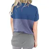 Chemisiers pour femmes chemises pour femmes 2023 femmes rayé t-shirt contraste couleur lâche Blouse décontractée chemise vacances fête Colorblock Baggy pour