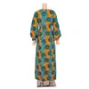 Bintarealwax Африканские повседневные платья Dashiki Plus Chotcon Trantian African Clothing 6xl Long Party Dress WY9217