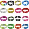 Hand ring custom Bracelet Candy Color Silicone Wristbands machine adjustable Bangles fit 18cm for Charms Women Child Gift