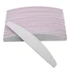 Nail Files 50Pcs Set Buffer 100/180 Sandpaper Gel Polish Polishing Block Double Side Washable Manicure Supplies Grey BoatNail Prud22