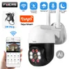 IP -камеры Fuers 1080p 3MP TUYA Smart Outdoor Home Security Auto Tracking AI Detection Human Degence Wi -Fi Scctv 230206