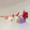 24K Folia Plane Gold Rose Flower Decor trwa na zawsze miłość Dekoracje ślubne Led Flowers Lover Mother's Favor's Valentine's Dive Dift