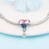 2022 Prezent Matki 925 Sterling Silver Happy Birthday Hot Air Balloon Charm Koralik Pasuje Pandora Bransoletka DIY Biżuteria Dokonywanie Luźne Koraliki Akcesoria 791501C01