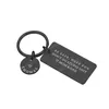 Keychain To Son Filha Gifts de aniversário para crianças adolescente gravado Nome personalizado Metal Key Ring da mãe