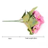 Dekorativa Blommor Kransar Silk Peony Konstgjorda Bröllop Hem Inredning Rose Flores Konstgjorda Fake Garden Christmas Party Decoration Torkad F