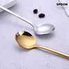 Aço inoxidável 304 Spoons de café Cupo da xícara de café para sorvete