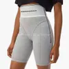 Hohe Taille Sport Hosen Frauen Elastische Yoga Leggings Designer Brief Drucken Shorts Outdoor Radfahren Laufen Sportwear