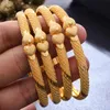 Bangle 4pcs/Lot Dubai Heart Wedding Gold Barkles for Women Girls Bride Bracelet Bracelet Africa Africa Jewelry Jewelry Charm