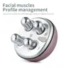 3D Gesichtsmassagegerät Roller Lift Massage Mikroströme Gesichtslifting Rotierende Falten Entfernen Straffen Sie die Anti-Haut-Beauty220429