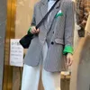 T3046 Женские костюмы Blazers Tide Brand Высококачественная ретро-модельер-дизайнерская серия серии сатдало