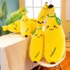 35 70 cm amusant créatif dessin animé banane en peluche doux oreiller en peluche canapé coussin bébé mignon poupée enfants fruits jouets gif 220531