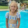 Enfant en bas âge filles maillots de bain été ombre marque bébé Hawaii enfants vêtements fleur maillots de bain enfants maillots de bain mignon Bikini 220425