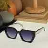 2022 Cat Eye Triangolo Sunglasses 남성 여성 브랜드 디자이너 PR15W out Aut acetate sun glasses 힙합 스타일 Lunette de Soleil Stripe Croissant Shades