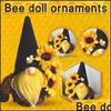 Party Favor Event Supplies Festive Home Garden Ups Bee Festival Faceless Doll Dwarf Cute Sunflo Dhepf