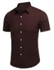 Men's Dress Shirts Mens Casual Linen Button Down Shirt Business Solid 2022 Summer Spring Men Short Sleeves ShirtsMen's Vere22