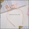 Headbands Hair Jewelry Bride To Be Tiara Crown Hairbands Brides Hoop Bachelorette Party Wedding Bridal Hairband Supplies Drop Delivery 2021