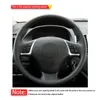 Steering Wheel Covers Black Genuine Leather Hand-Stitched Car Cover For Great Wall C50 2012 2013Steering