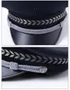 Men039s Military Balise Hats Flat Navy Captain Policeman Cap Security Uniformer Costume Cosplay Stage Performance Caps9442832