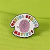 Mental Health Matters Brain Brooch Pins Enamel Metal Badges Lapel Pin Brooches Jackets Jeans Fashion Jewelry Accessories GC1545