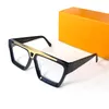 Lunettes de soleil de luxe millionnaires femmes designer mens style carré cadre moderne s'adapte à diverses formes de visage correspondent aux symboles classiques verre de lunettes de mode